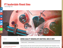 Tablet Screenshot of ftlauderdalefinestlimo.com